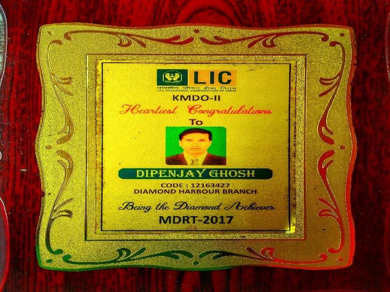 MDRT Qualification Certificate