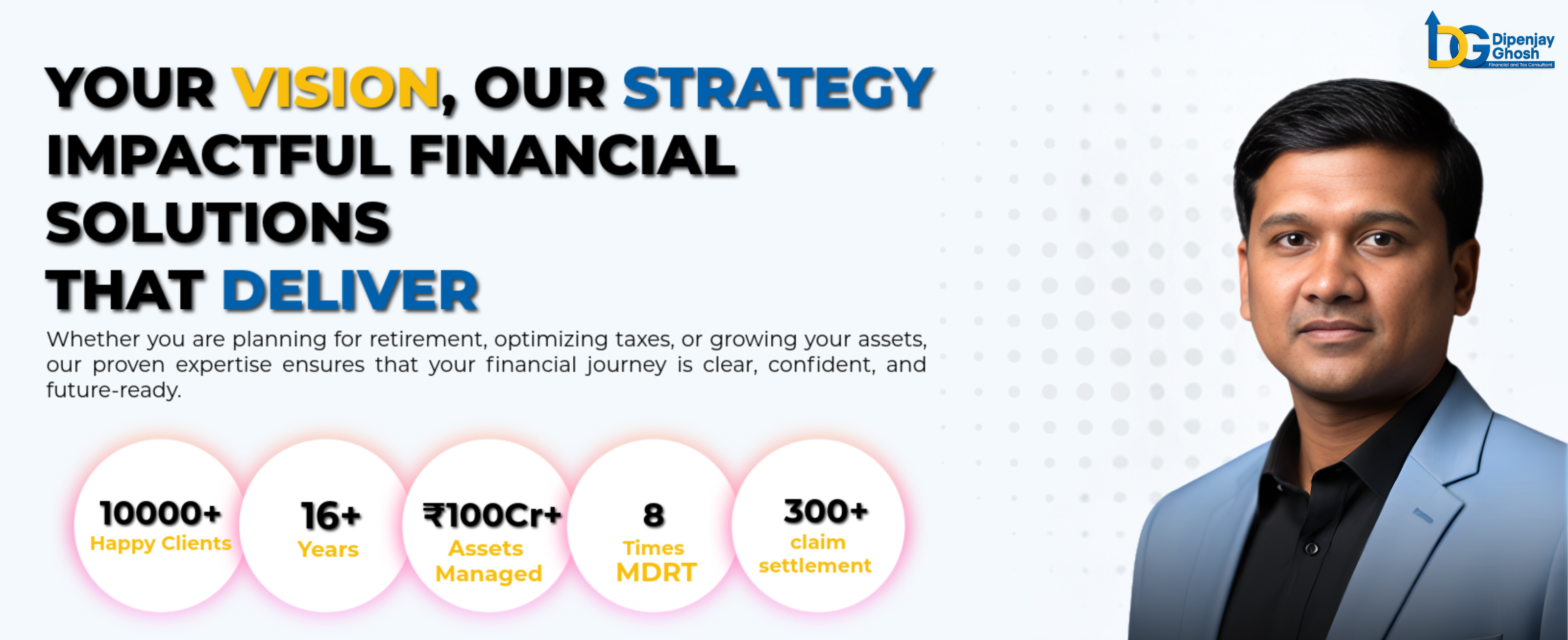 Dipenjay Ghosh - Financial Solutions Hero Banner